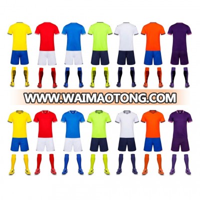 2018 Football Jersey Wholesale Sublimation Jersey Customized Soccer Wear Set