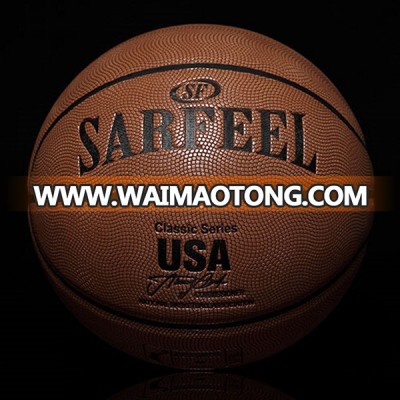 2017 YONO office promotional leather basketball wholesale basketball custom basketball